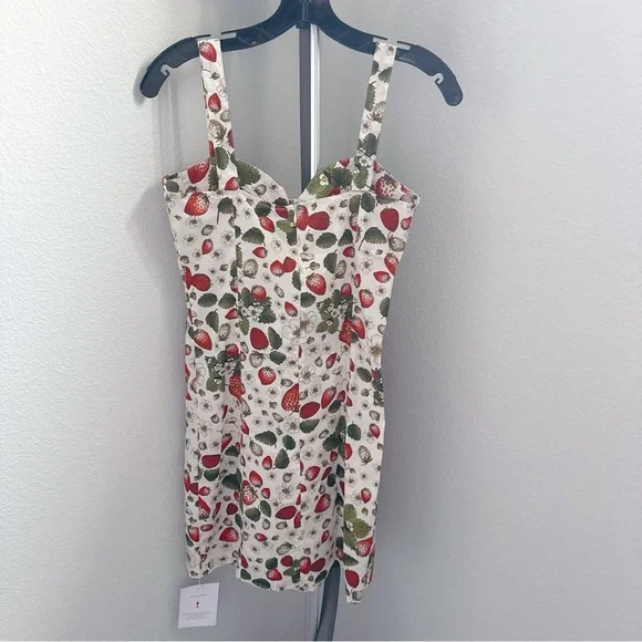 RARE NWT Rouje Angie Strawberry Print dress - Picture 7 of 10